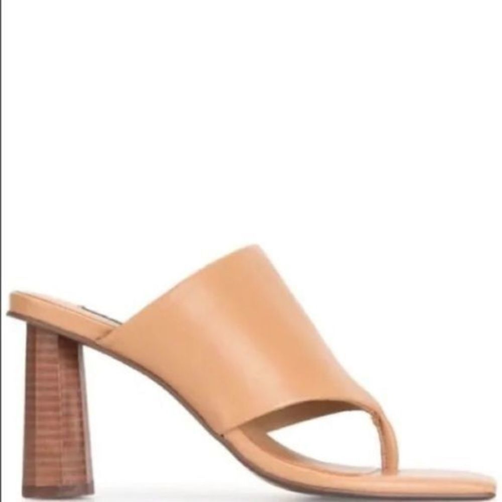 SENSO Nina Leather Heels Nude US 10.5 Chunky Heels - Picture 8 of 13